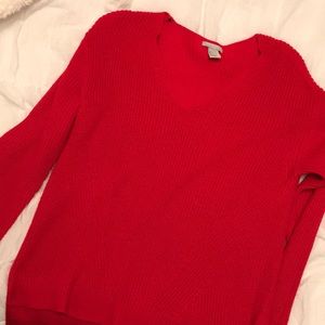 Red H&M sweater